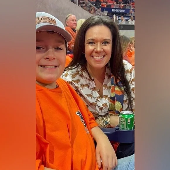 Stewart Simmons tiger print medium blouse/tunic - Picture 3 of 6